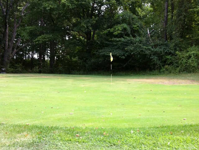 A view of a green at Indian Springs Golf Course (Stephen Guinnup).
