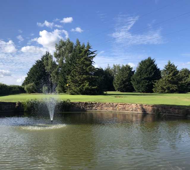 View of a green at Newent Golf Club.