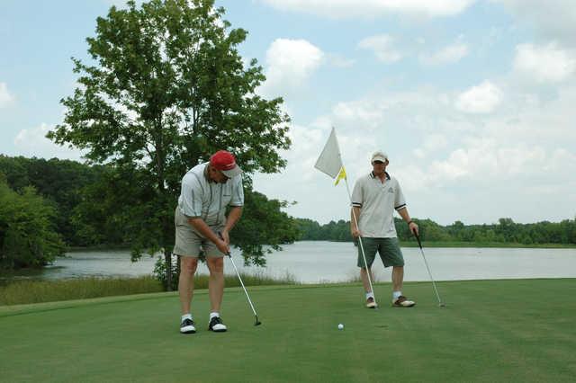 A view of a hole at Deer Haven Golf Club from Roland Cooper State Park