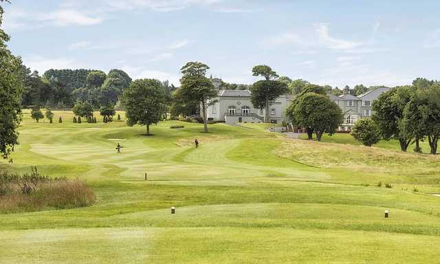 A view from a tee at Glenlo Abbey Golf Club.