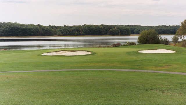 A view of the 5th green at Portsmouth Country Club