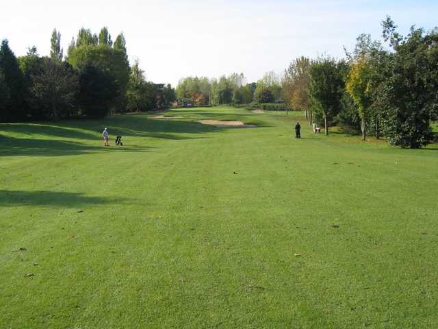 The sweeping long 18th fairway at Humberstone Heights
