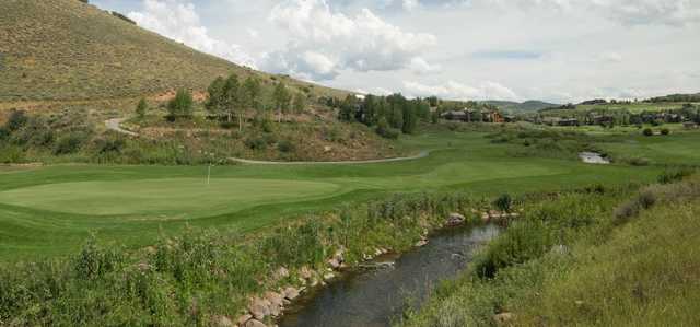 A view of a green at Jeremy Ranch Golf & Country Club.