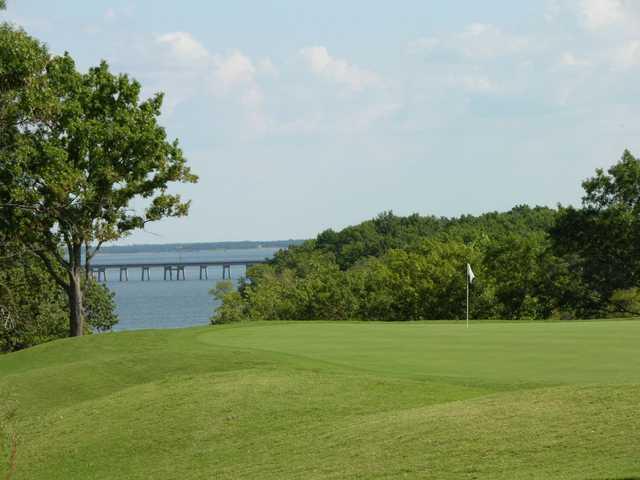 A view of hole #12 at Chickasaw Pointe Golf Club