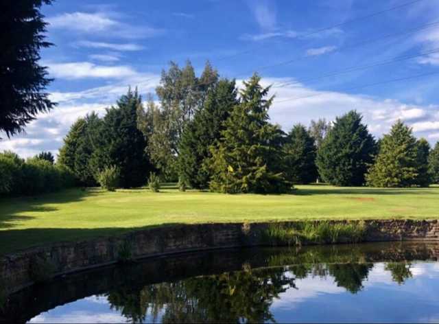 View of a green at Newent Golf Club.