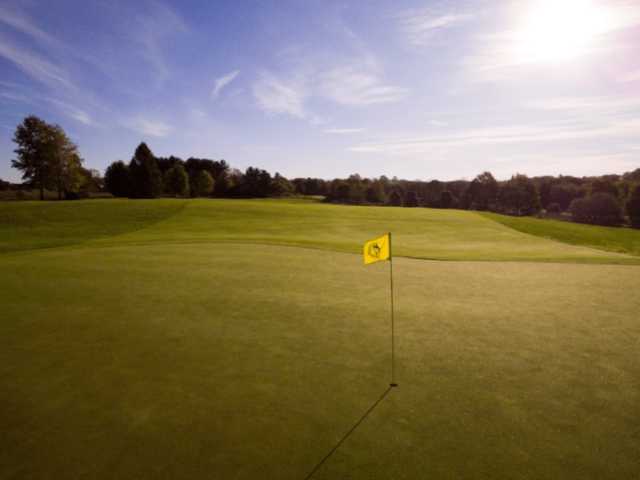 A view of the 3rd hole at Coyote Crossing Golf Course.