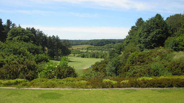 A view of a fairway at Oakmere Park Golf Club.