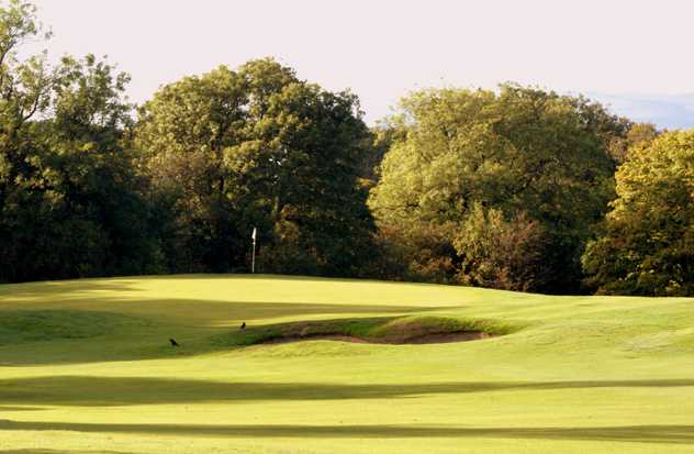 A view of hole #12 at Crow Wood Golf Club