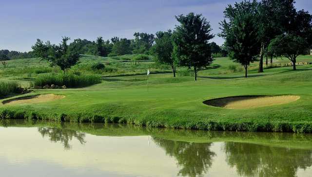 A view of a green at Mohawk Park Golf Course.