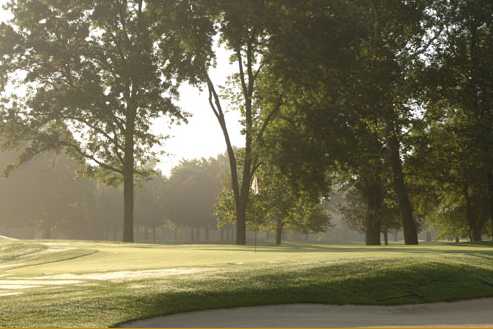 A view of a green at Meridian Hills Golf Club