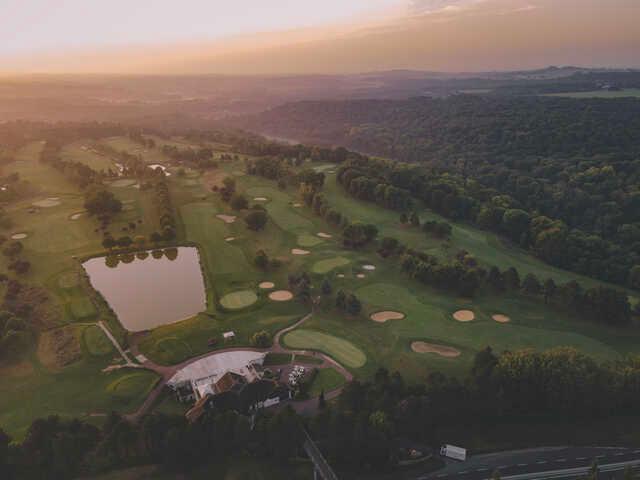 Aerial view from the Lakes coures at Mont Griffon Golf Club