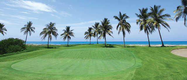 A view of a hole at Estrella del Mar Golf and Beach Resort.