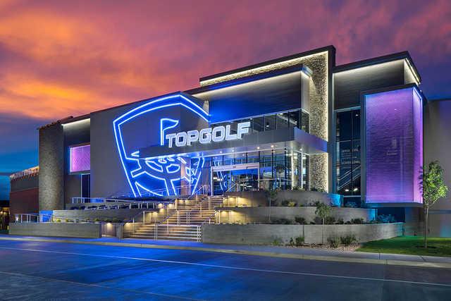 Topgolf Salt Lake City by night
