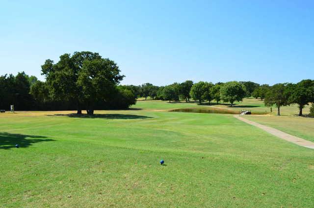 A view from a tee at Lake Murray State Park Golf Course.