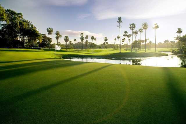 View from a green at Sanctuary Cove Resort.