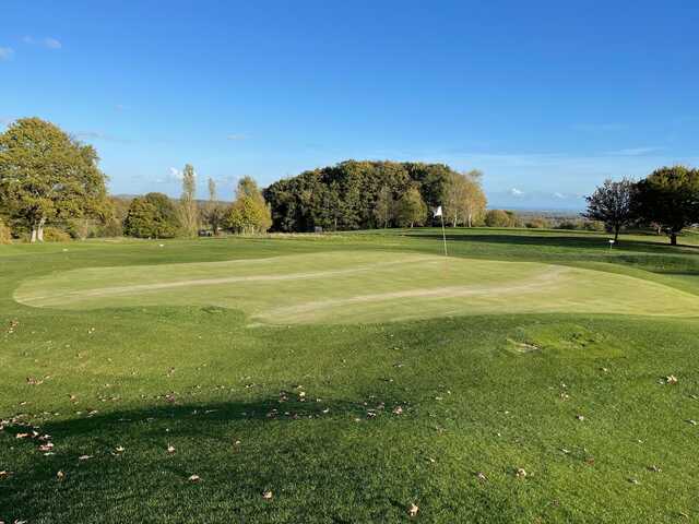 A view of a hole at Rougemont le Chateau Golf Club.