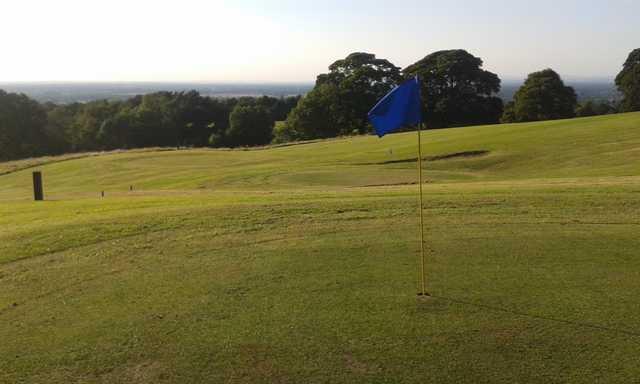 A view of the 6th hole at Par-3 Course from Shrigley Hall Hotel, Golf & Country Club.