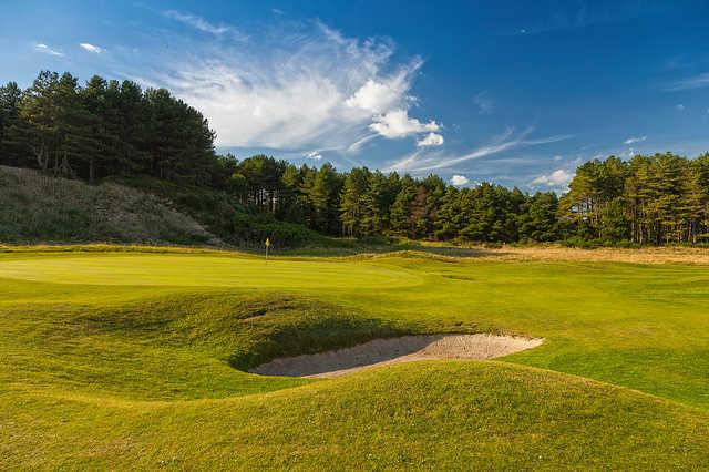 A view of green #9 at Royal St. David's Golf Club