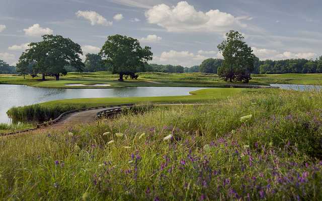 A view of fairway #9 at Fighting Joe Course from Shoals Golf Club