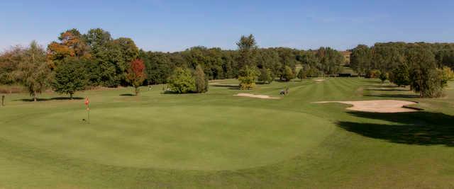 Looking back from a green at Gadancourt Golf Club