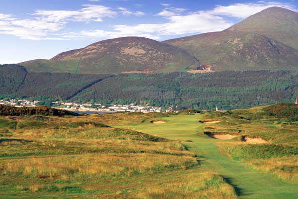A view from hole #13 at Championship Course from Royal County Down Golf Club