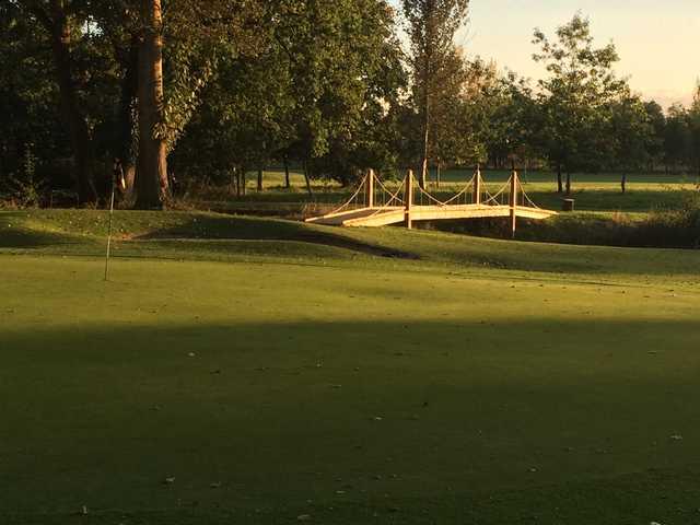View from a green at Theale Golf Club