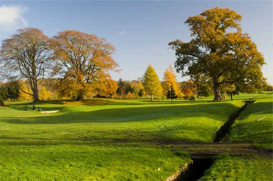 A fall view of the 11th hole at Loudoun Gowf Golf Club