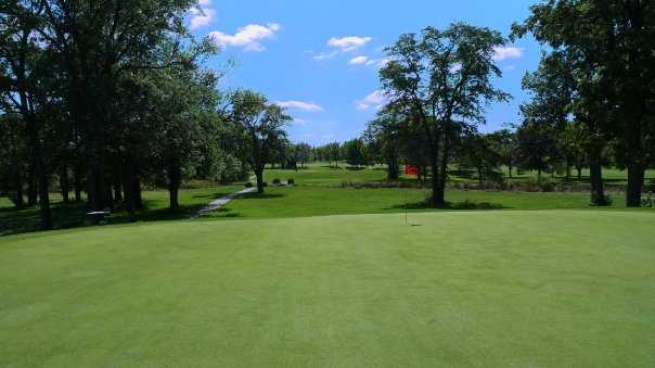 A view of hole #14 at Regulation Course from Brookwood Golf Club