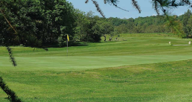 A view of the 6th hole at Dumbarton Golf Club.