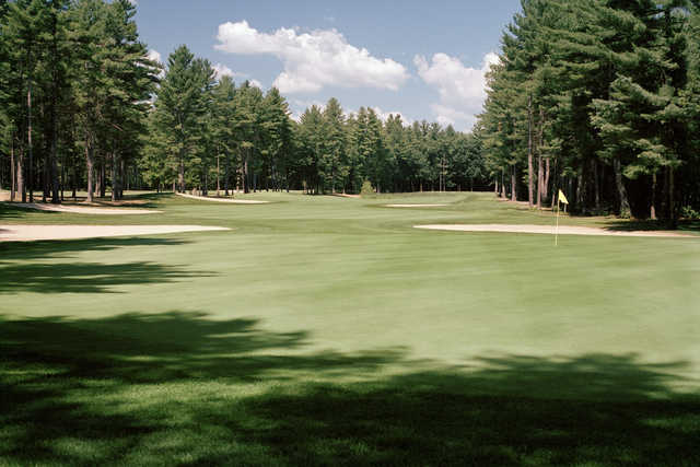 A view of a green at Souhegan Woods Golf Club