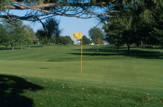 A view of hole #1 at Kuehn Park Golf Course.