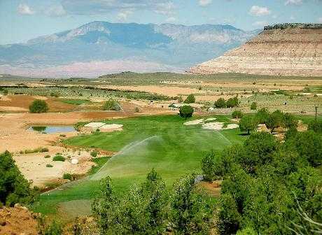 A view from tee #14 at Kokopelli Golf Club (Summerhays Design)