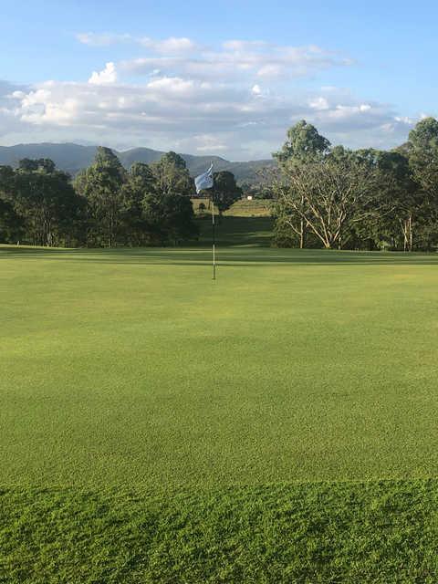 View of a green at Kilcoy Golf Club.