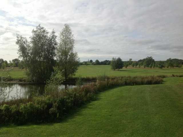 One of Stoke Albany's water hazards on the 18th