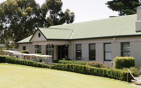 A view of the clubhouse at Ivanhoe Golf Club