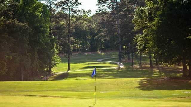 A view of a hole at Point University Golf Club