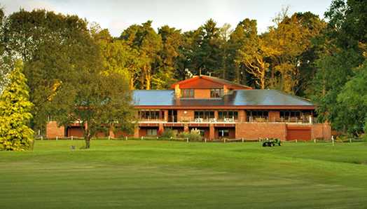 A view of the clubhouse at Bothwell Castle Golf Club