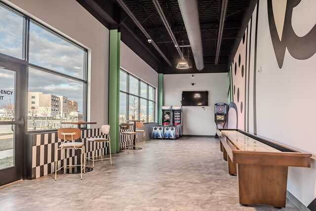 A view from Birdie's Links and Drinks.