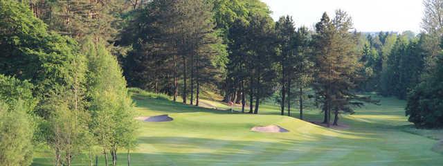 A tough looking approach shot at Douglas Park