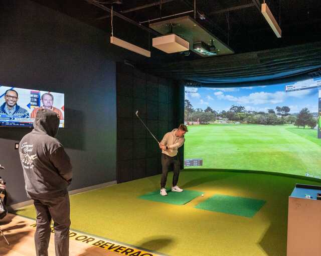 A view from Birdie's Links and Drinks.