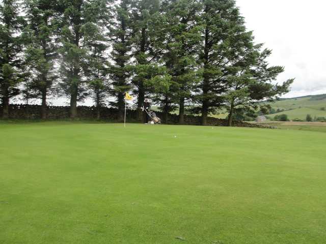 A view of a hole at Haltwhistle Golf Club.