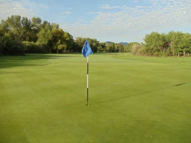A view of a hole at Green Meadow Country Club