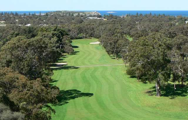 View of the 1st hole at Victor Harbor Golf Club