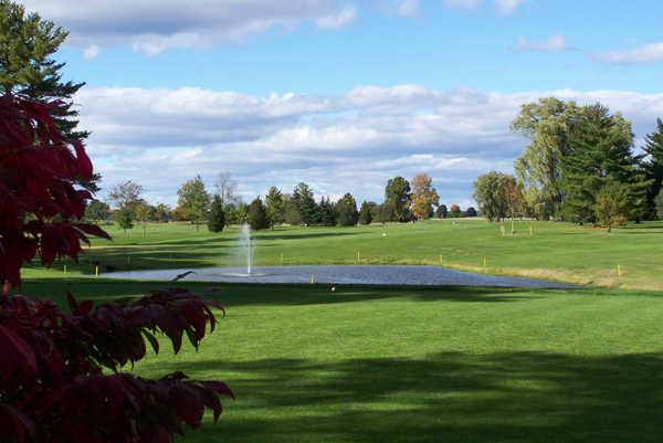 A view over the pond on #8 at Portsmouth Country Club