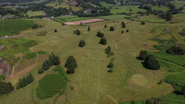 Aerial view from Machynlleth Golf Club