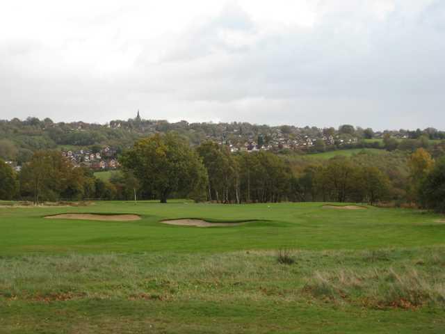 Scenic view of the 1st hole at Penn Golf Club