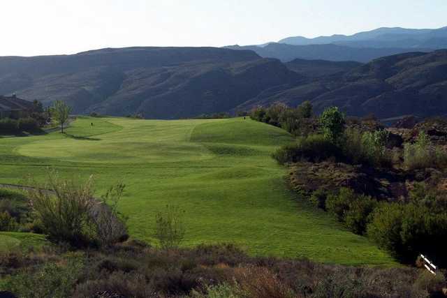 A view of the 18th fairway at Sky Mountain Golf Course