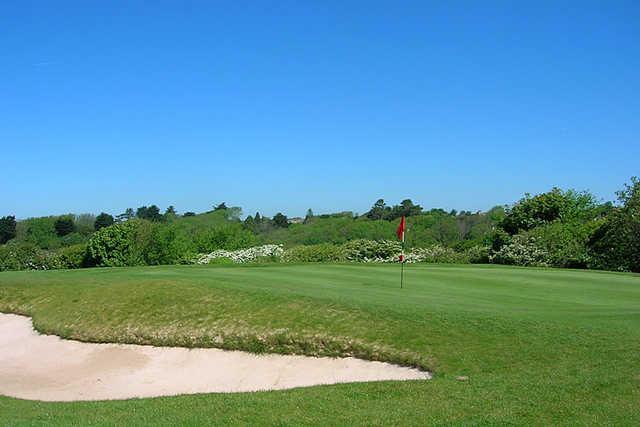 A view of the 11th green at Langland Bay Golf Club