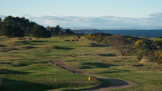 A view of tee #10 at Hopeman Golf Club.