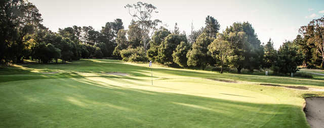 View of a green at Royal Hobart Golf Club.